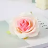 Cabezas de Flores de Rosa Simuladas, Flores de Seda, Flores Artificiales, Decoraciones de Pared de Flores para Bodas, Materiales para Coronas Hechas a Mano, Venta al por Mayor de Fabricantes en Stock