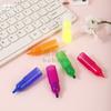 Boou Marcador Resaltador de Color para Estudiante con Punta Cilíndrica Empalmable y Cambiable