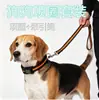 Correa y collar de nylon reflectante multicolor para perros pequeños, medianos y grandes, correa retráctil anti-pérdida