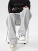 Pantalones Deportivos Casuales de Pierna Recta para Hombre, Nuevo Estilo Primavera y Otoño, Marca de Tendencia Transfronteriza Tallas Grandes, Pantalones Largos Holgados Simples de Pierna Ancha