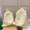 Mochila Ligera Simple de Color Sólido Casual Combinable para Estudiante Universitario Bolsa de Clase Mochila Escolar Estilo para Salidas de Mujeres Mochila para Estudiante de Secundaria