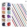 Dedo princesa unha joias japonesas Macaron cor cadeia nail art com diamante metal decorativo corrente DIY unhas joias