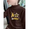 Camiseta Térmica Cepillada para Niños, Cuello Semi-alto, Camiseta Infantil, Nuevo Estilo Otoño/Invierno 2026, Top Versátil para Niños Mayores