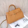 Togo piel de vaca de primera capa bandolera oblicua para mujer gran capacidad moda simple bolsa de compras multibolsillo bolsa de trabajo piel suave