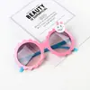 Gafas de Sol para Niños Estilo Nuevo Forma de Dibujos Animados Lindas Gafas de Sol para Bebé Anti-UV Encaje Cara Sonriente Parasol