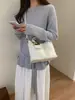 Bolsa transversal retrô minimalista de couro PU para mulheres, novo modelo 2026, grande capacidade, bolsa de ombro da moda para o dia a dia, bolsa de mão de alta qualidade