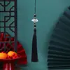 Borla de Nudo de Bambú Estilo Antiguo Boting Borla Pequeña Borla para Abanico Blanco Accesorios para Vestido Hanfu Cheongsam Estilo Antiguo Accesorios de Ropa