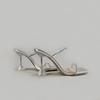 Tacones altos de pedrería 2023 Verano nuevas sandalias para mujer tacón de aguja con estilo socialité sandalias de exterior