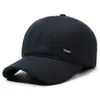 Chapéus Masculinos Novos para Outono e Inverno, Boinas Quentes, Bonés de Beisebol de Inverno para Meia-Idade e Idosos, Chapéus de Algodão Espessos de Veludo para Exterior