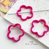 Dulce Genial BarbieGugubi Mengli Serie Rosa Negra Bolígrafo Corazón Flor Acrílico Hecho a Mano DIY Accesorios Materiales