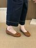 Sapatilhas Retrô Tendência Estilo Chanel para Mulheres, Novidade Verão 2026 Mais Vendidas Casuais de Bico Baixo Aumentadores de Altura Sapatos Individuais