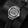 SYNOKE nuevo reloj electrónico vintage para hombre, pantalla grande, sencillo, impermeable, luminoso, reloj deportivo para estudiantes