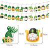 Calle transfronteriza. Adorno colgante enano para el Día de San Patricio, decoración para fiesta con temática de trébol irlandés