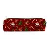 Estuche cilíndrico navideño transfronterizo de gran capacidad, diseño de impresión completa, caja de papelería, portalápices, almacenamiento portátil de diseño grande