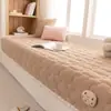 Engrossado para outono e inverno, novo estilo 2026 almofada para bay window, tapete para peitoril de janela, design de luxo leve e de alta qualidade, com bordas drapeadas, versátil e adequado para dormir