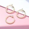 Colgante de perla en forma de corazón directo de fábrica, accesorios de joyería de aleación, tendencia, accesorios para aretes DIY, accesorios de material hechos a mano