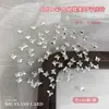 Joyería de Arte de Uñas Mariposa de Cristal Colorida Transparente Estéreo Blanco Champaña Rosa Planos Diamante DIY Accesorios de Diamante para Uñas Portátiles