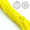 Suministro directo de fábrica 2/3/4 mm Jade Porcelana Bolas de 32 caras material para ensartar a mano cuentas de cristal cuentas de esquina multicorte
