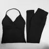 Conjunto de Ropa de Yoga Transfronterizo para Mujer, Conjunto de Fitness de Cintura Alta Levanta Glúteos, Pantalones de Yoga Ajustados de Secado Rápido para Deporte con Efecto Durazno en los Glúteos