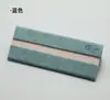 Estuche rectangular hueco triangular resistente a la compresión para gafas, estuche óptico de cuero plegable portátil para miopía y presbicia, se puede imprimir