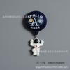 Imán para Refrigerador de Resina de Astronauta Espacial Globo Aerostático Nave Espacial Imán 3D Tema Aeroespacial Estilo Ins Decoración del Hogar