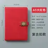 Cuaderno A5 Logo Personalizado Cuaderno Engrosado con Hebilla Reunión de Negocios Cuaderno A5 Bloc de Notas de Cuero Suave Venta al por Mayor