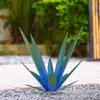 Adornos Metálicos de Agave de Hierro Artesanías de Hierro Orquídea Mariposa Decoración Exterior Clavel Jardín Plantas Artificiales