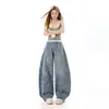 26 Tendências|Calça Balloon Estampada de Leopardo Retrô Americana Novo Estilo Silhueta Unissex Calça Cimitarra com Estampas de Primavera