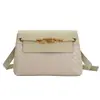 2026 Bolsa Mensageiro de Trama Cruzada Feminina Retro Fashionável Tendência Bolsa de Ombro Único Versátil para o Dia a Dia Bolsa Transversal de Grande Capacidade