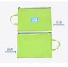 Bolsa tutorial com zíper de mão para alunos do ensino fundamental Bolsa de armazenamento de provas Bolsa de arquivo A4 de camada única Bolsa DIY de classificação por matéria