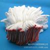 Guantes de punto de nailon finos de 13 agujas con aguja en T, resistentes al polvo, para operaciones de precisión, blancos, para recoger y empacar cabello sin polvo.
