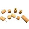 Venta al por mayor de fábrica Regalo de corcho Unidad USB de madera Moda versión de cuenco de mano tapón de vino carcasa de unidad USB flash USB creativo Nuevo