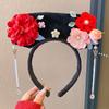 Banda para el cabello con bandera noble, accesorios para el cabello de palacio antiguo, tocados, diadema para niñas, tarjeta para el cabello, ropa Han antigua