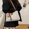 Bolso de Mujer Estampado Transfronterizo 2025 Bolso de Moda Tendencia para Viajar Bolso de Mujer de Gama Alta Color Contrastante Bolso de Hombro Único Bolso Cruzado Bolso Tote