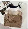 Hot Girls Beautiful Back Camisole Mulheres Verão Sexy Outer Wear Underwear Inner Strap Hollow Cross Design Top Top