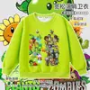 Plantas vs. Ropa Periférica de Zombies Caricatura Pistaplantas Sudadera Infantil Sudadera de Manga Larga Otoño/Invierno Top para Niños