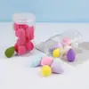 Herramientas de Maquillaje Mini Huevo de Belleza Esponja de Maquillaje Polvera Mini Pulgar Sin Látex Húmedo y Seco Polvera de Maquillaje
