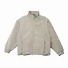Chaqueta de cuero PU mate con cuello alto estilo americano para hombres y mujeres, chaqueta elegante de corte holgado con un look fresco y sofisticado