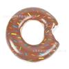 Pronta Entrega Boia Inflável Donut Rosa Marrom Adulto Pvc Esportes Natação Suprimentos Boia Salva-Vidas