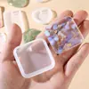 Taller Artesanal Duoduo Le DIY Transparencia Alta Cristal Epoxi Etiqueta Colgante Pequeña Tiktok Molde de Silicona Etiqueta de Aromaterapia de Yeso