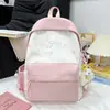 Mochila suave y transpirable con estampado de estrellas, ideal para estudiantes y niñas, adecuada para ir de compras y salidas, ligera y multiusos