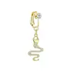 Anillo de Acero Inoxidable para Ombligo Falso Transfronterizo Piercing Libre Serie Dorada Larga Joyería para Piercing Abdominal Venta al por Mayor