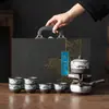 2026 Nuevo Modelo Juego de Té Automático de Arcilla Púrpura Set Caja de Regalo para Uso en Casa, Tetera de Cerámica Kung Fu Completa Regalo de Negocio