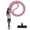 Goma para cordón de teléfono móvil de 10 mm de grosor, cuerda ajustable en diagonal, clip para teléfono móvil, cordón anti-pérdida, cordón para cuello