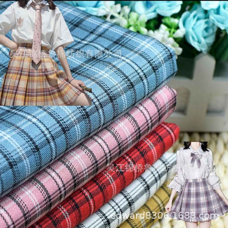 TR色织格子半身裙JK制服裙子白底8.jpg