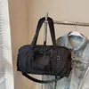 Bolso de Hombro Transfronterizo de Gran Capacidad, Bolsa de Equipaje para Viajes de Corta Distancia, Separación Seco y Húmedo, Bolsa de Fitness Impermeable y Resistente al Desgaste con Barra de Tracción