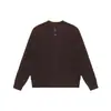 Suéter de punto Yidao Vintage 2026 Otoño Nuevo Estilo Retro Japonés Color Sólido Corte Holgado Estilo Old Money Botón Media Cremallera