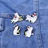 Broches de Gato Lindos, 4 Estilos de Pines con Forma de Borrachitos, Lindas Insignias Decorativas para Mochilas Escolares y Ropa