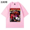 AliExpress eBay estampou camiseta de manga curta masculina e feminina All-match Summer American Fashion Brand Casual Couple's Cross-sleeved Shirt