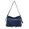 Bolsa de Ombro Jeans Grande Capacidade Casual Moda Simples Estilo Acadêmico Versátil Moda Bolsa de Viagem Bolsa Transversal